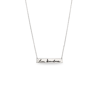 silver custom keepsake necklace
