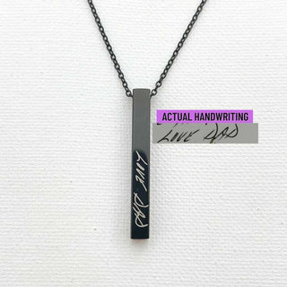 black memorial necklace