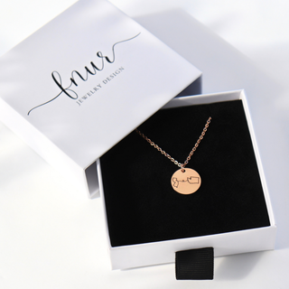 Custom Long Distance Necklace | State or Country Pendant
