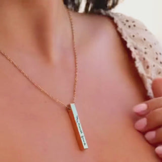 handwriting necklace personalized 